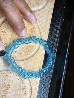 Turquoise Clear Dad Charm Bracelet